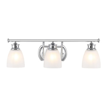 Beverly Metal/Glass Contemporary Modern LED Vanity Light - JONATHAN Y